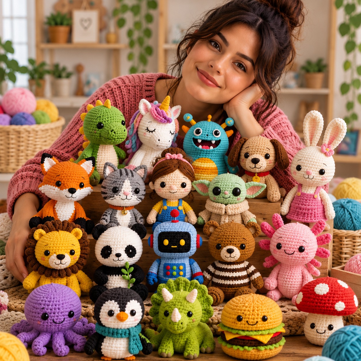 Gran variedad de amigurumis tejidos a crochet